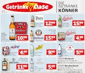 Aktueller Getränke Oase Prospekt mit Bier, "Aktuelle Angebote", Seite 1