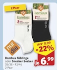 Bambus Füßlinge bei combi im Emden Prospekt für 6,99 €