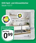 Spül- und Allzwecktücher Angebote von OHO bei GLOBUS Weinheim für 0,99 €