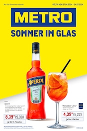 Aperol Angebote im Prospekt "Sommer im Glas" von Metro auf Seite 1