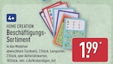 Beschäftigungs-Sortiment - abwischbare Tischsets von Home Creation für 1,99 € bei ALDI Nord im Angebot Beschäftigungs-Sortiment - abwischbare Tischsets von Home Creation im aktuellen ALDI Nord Prospekt