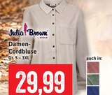 Damen-Cordbluse Angebote von Julia Brown bei Kaufhaus Stolz Bremerhaven für 29,99 €