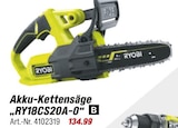 Akku-Kettensäge Angebote von RYOBI bei toom Baumarkt Sankt Augustin für 134,99 €