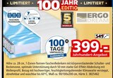 7-Zonen-Tonnen-Taschenfederkernmatratze von Ergo Dream im aktuellen Segmüller Prospekt