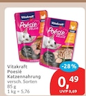 Poesie Katzennahrung von Vitakraft im aktuellen budni Prospekt