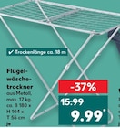 Flügelwäschestrockner für 9,99 € bei Kaufland im Angebot Flügelwäschestrockner im aktuellen Kaufland Prospekt
