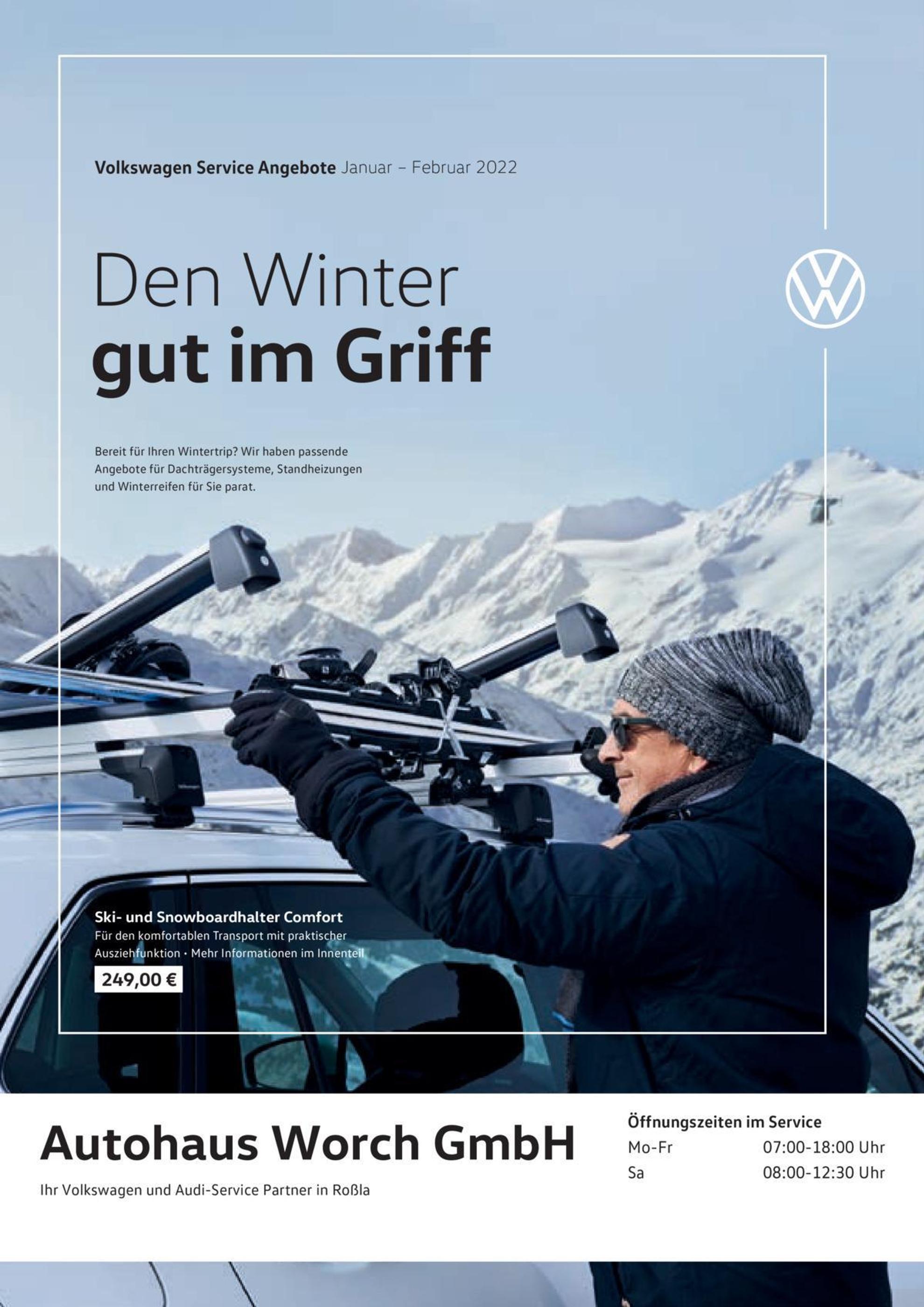 Volkswagen Prospekt für Neudorf mit 1 Seite Volkswagen Prospekt für Neudorf: "Den Winter gut im Griff", 1 Seite, 01.01.2022 - 28.02.2022