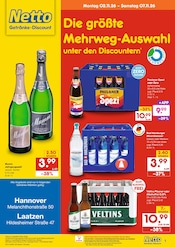 Bier im Netto Marken-Discount Prospekt in Hannover Aktueller Netto Marken-Discount Prospekt mit Bier, "DER ORT, AN DEM DU IMMER AUSGEZEICHNETE PREISE FINDEST.", Seite 1