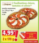 2 feuilletines chèvre, tomates et olives - L'ATELIER DES SAVEURS - Norma à Strasbourg 2 feuilletines chèvre, tomates et olives - L'ATELIER DES SAVEURS en promo chez Norma Strasbourg à 4,99 €