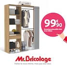 Promo Dressing extensible Gala avec rideau à 99,90 € dans le catalogue Mr. Bricolage à Alès