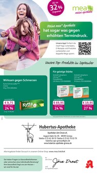mea - meine apotheke Prospekt der KW 39 "Unsere September-Angebote" Aktueller mea - meine apotheke Prospekt "Unsere September-Angebote" Seite 1 von 4 Seiten