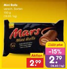 Mini Rolls im Netto Marken-Discount Prospekt Mini Rolls von Mars im aktuellen Netto Marken-Discount Prospekt für 2,79 €