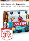 Rakete im Angebot bei GLOBUS in Willich Rakete Angebote von Astra bei GLOBUS Willich für 3,99 €