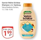 Wahre Schätze Shampoo Angebote von Garnier bei GLOBUS Zwickau für 1,99 €