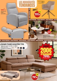 Prix et réduction Fauteuil Relaxation dans le prospectus Maxi Bazar en cours Offre Fauteuil Relaxation dans le catalogue Maxi Bazar du moment à la page 5
