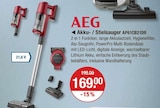 Akku-/ Stielsauger AP61CB21DR im V-Markt Prospekt Akku-/ Stielsauger AP61CB21DR von AEG im aktuellen V-Markt Prospekt für 169,00 €