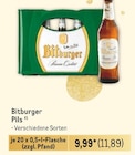 Pils Angebote von Bitburger bei Metro Hannover für 11,89 €