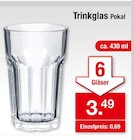 Trinkglas Pokal im aktuellen Zimmermann Prospekt