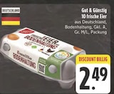 10 frische Eier bei E center im Memmelsdorf Prospekt für 2,49 €