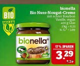 Bio Nuss-Nougat-Creme im Angebot bei Marktkauf in Erlangen Bio Nuss-Nougat-Creme Angebote von bionella bei Marktkauf Erlangen für 3,29 €