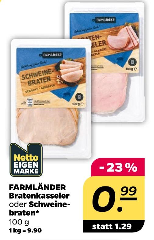 Bratenkasseler oder Schweine- braten*