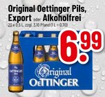 Original Oettinger Pils, Export oder Alkoholfrei Angebote von Oettinger bei Trinkgut Bensheim für 6,99 €