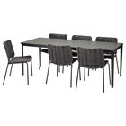Tisch+6 Stühle/außen dunkelgrau/schwarz im IKEA Prospekt Tisch+6 Stühle/außen dunkelgrau/schwarz von TEGELÖN / TEGELÖN im aktuellen IKEA Prospekt für 1.113,00 €
