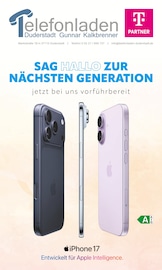 Telefonladen Duderstadt Elektromärkte Prospekt der aktuellen Woche mit 8 Seiten, gültig von 07.10.2025 bis 31.10.2025, in Dingelstädt und Umgebung Aktueller Telefonladen Duderstadt Elektromärkte Prospekt in Dingelstädt und Umgebung, "SAG HALLO ZUR NÄCHSTEN GENERATION" mit 8 Seiten, 07.10.2025 - 31.10.2025