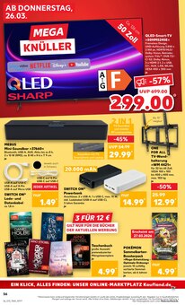 Fernseher im Kaufland Prospekt "KNÜLLER" mit 80 Seiten (Halle (Saale))