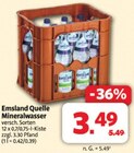 Mineralwasser Angebote von Emsland Quelle bei Markant Nordwest Osnabrück für 3,49 €