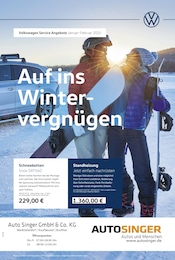 Volkswagen Prospekt für Aitrang: "Auf ins Wintervergnügen", 1 Seite, 01.01.2025 - 28.02.2025