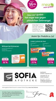 Aktueller mea - meine apotheke Prospekt "Unsere Juli-Angebote" für Düsseldorf Aktueller mea - meine apotheke Prospekt für Düsseldorf mit Seiten