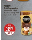 Gold Cappuccino Angebote von Nescafe bei V-Markt Regensburg für 3,69 €