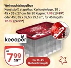 Weihnachtskugelbox Angebote von Keeper bei GLOBUS Erfurt für 7,99 €
