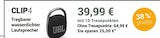 CLIP4 Tragbarer wasserdichter Lautsprecher im Angebot bei GLOBUS in Worms CLIP4 Tragbarer wasserdichter Lautsprecher Angebote von JBL bei GLOBUS Worms für 39,99 €