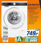 Aktuelles Waschmaschine WG44G2190 Angebot bei expert in Kiel ab 749,00 €