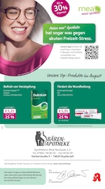 Aktueller mea - meine apotheke Apotheken Prospekt in Braunsbach und Umgebung, "Unsere August-Angebote" mit 4 Seiten, 01.08.2025 - 31.08.2025