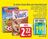 EDEKA Freihung - Vitalis Müsli Angebot im Prospekt Vitalis Müsli bei EDEKA im Freihung Prospekt für 1,99 €
