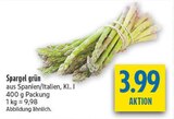 Aktuelle Spargel Angebote bei diska in Erfurt Aktuelles Spargel grün Angebot bei diska in Erfurt ab 3,99 €