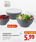 Saladiers avec couvercles - SILVERCREST en promo chez Lidl Toulouse à 5,99 €