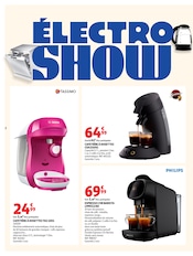 Promos Cafetière À Dosettes dans le catalogue "ÉLECTROSHOW" de Auchan Hypermarché Cafetière À Dosettes en promo dans le catalogue Auchan Hypermarché à la page 2