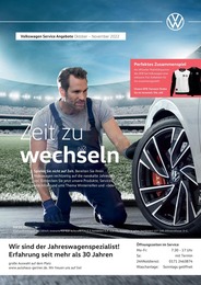 Werkstatt & Auto Prospekt von Volkswagen Halfing Volkswagen Prospekt: "Zeit zu wechseln", 1 Seite, 01.10.2022 - 30.11.2022