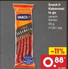 Aktuelle Mettwurst Angebote bei Netto Marken-Discount in Dortmund Aktuelles Kabanossi to go Angebot bei Netto Marken-Discount in Dortmund ab 0,88 €