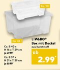 Box mit Deckel von LIV&BO im aktuellen Kaufland Prospekt für 2,99 €