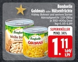 Goldmais oder Hülsenfrüchte von Bonduelle im aktuellen EDEKA Prospekt für 1,11 €