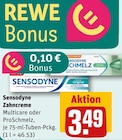Zahncreme im REWE Prospekt Zahncreme von Sensodyne im aktuellen REWE Prospekt für 3,49 €
