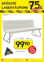 Sitzbank Angebot im XXXLutz Prospekt, gültig von 15.08.2026 bis 28.08.2026 Sitzbank Angebot im aktuellen XXXLutz Prospekt auf Seite 12