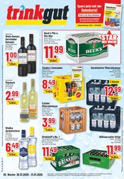 Trinkgut Getränkemärkte Prospekt der aktuellen Woche mit 10 Seiten, gültig von 26.01.2026 bis 31.01.2026, in Kreiensen und Umgebung Aktueller Trinkgut Getränkemärkte Prospekt in Kreiensen und Umgebung, "Aktuelle Angebote" mit 10 Seiten, 26.01.2026 - 31.01.2026