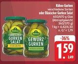 Dänischer Gurken Salat Angebote von Kühne bei EDEKA Erlangen für 1,59 €