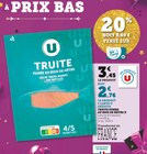 U Express Livry-Gargan - Promo Truite fumée au bois de hêtre Promo Truite fumée au bois de hêtre à 2,76 € dans le catalogue U Express à Livry-Gargan
